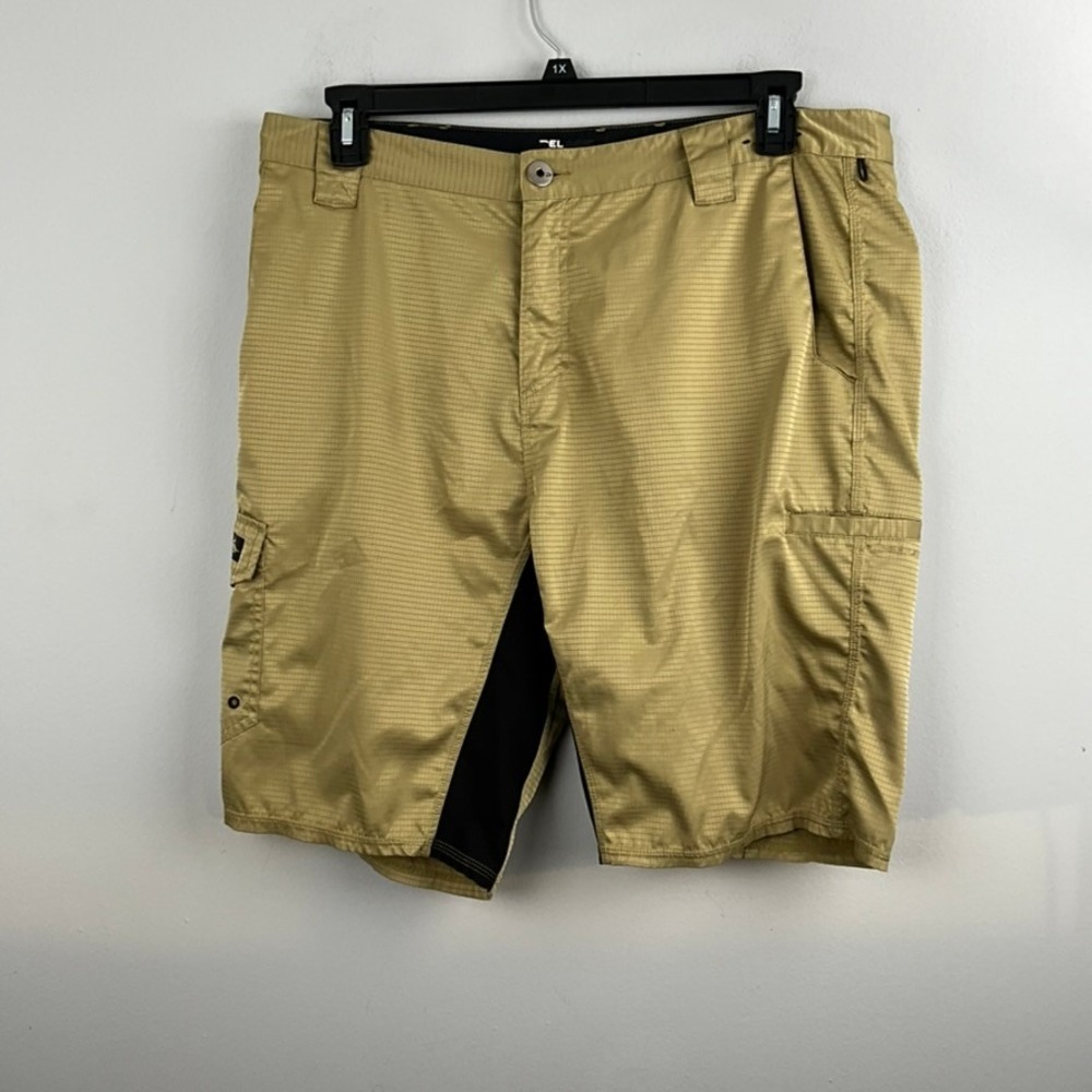 Pelagic Dri-Flex Board Shorts Rip Stop Fishing Men's 36‎ Gold